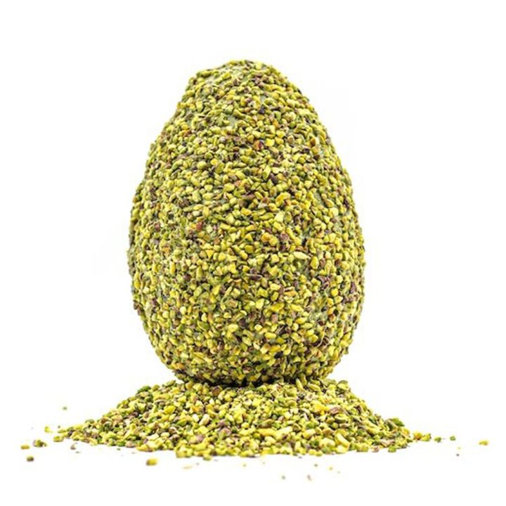 Easter Egg with Milk Chocolate and Pistachio Crumbs