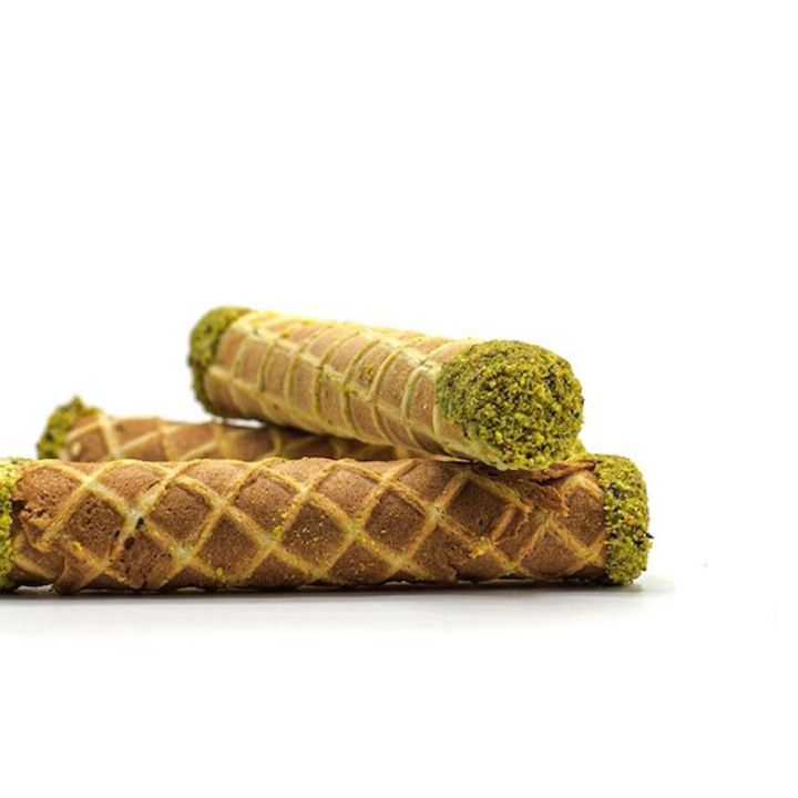 Mini Roll artigianali croccanti fuori e con il cuore morbido di Pistacchio dentro