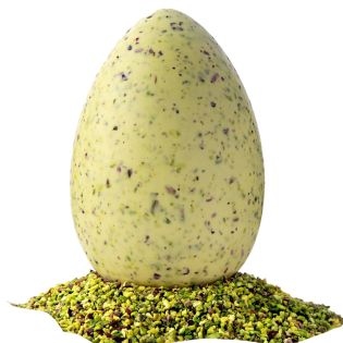 Pistachio Crunch Easter Egg with Pistachio Crunch - CiokkoBacco Crunch 300 gr