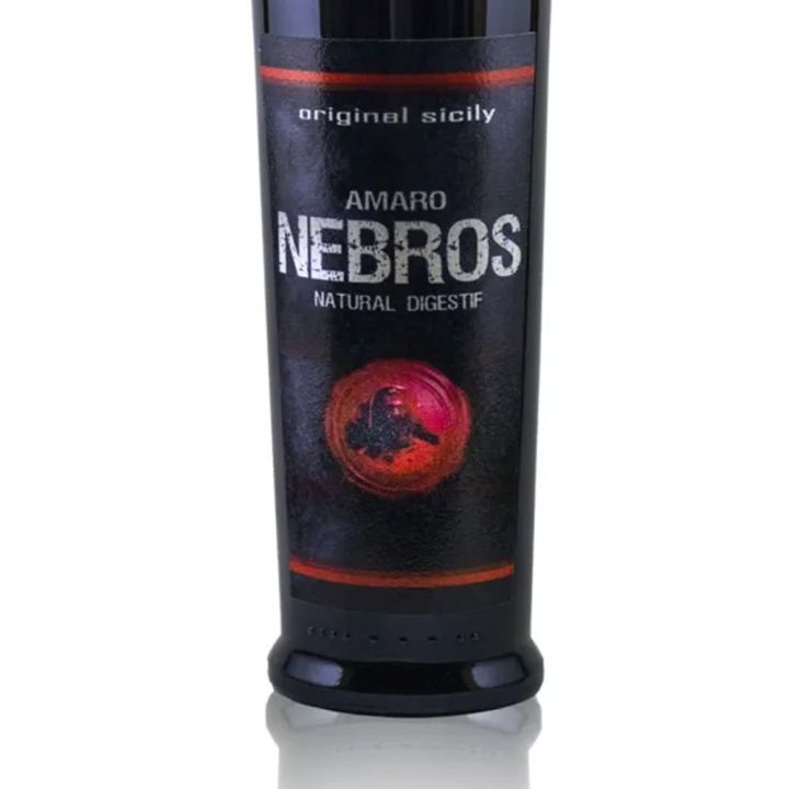 Amaro Nebros with Sicilian herbs infused according to ancient recipes
