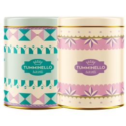 Elegant Primavera tin with Chocolate Quadrucci and Tumminello Almonds