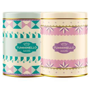 Latta elegante Primavera con Quadrucci al Cioccolato e alle Mandorle di Tumminello