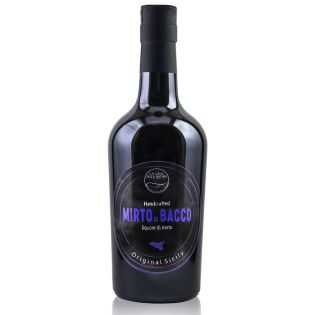 Mirto di Bacco is a Sicilian liqueur that comes from myrtle berries