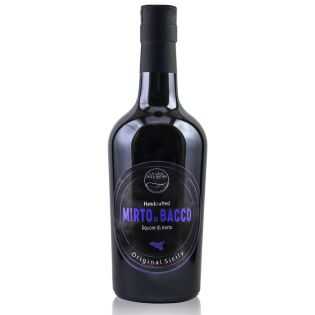 Mirto di Bacco Sicilian liqueur made with myrtle berries - La Casa della Natura