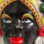 Testa di Moro Donna Regina Autunno serie Quattro Stagioni - Ceramica di Caltagirone