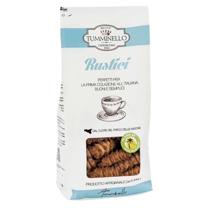 Rustici artisan biscuits from Tumminello, for the real Italian breakfast