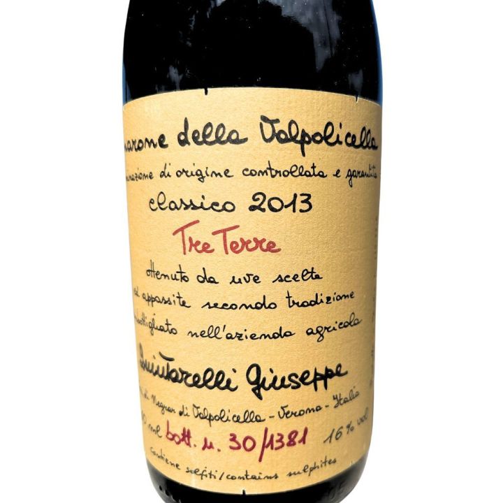 Amarone DOP Tre Terre Classico della Valpolicella - Cantina Quintarelli