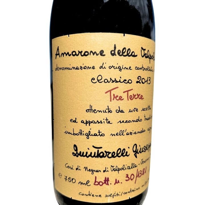 Amarone DOP Tre Terre Classico della Valpolicella - Cantina Quintarelli