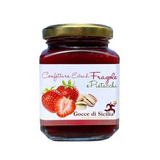 Strawberry and Pistachio Jam of Gocce di Sicilia