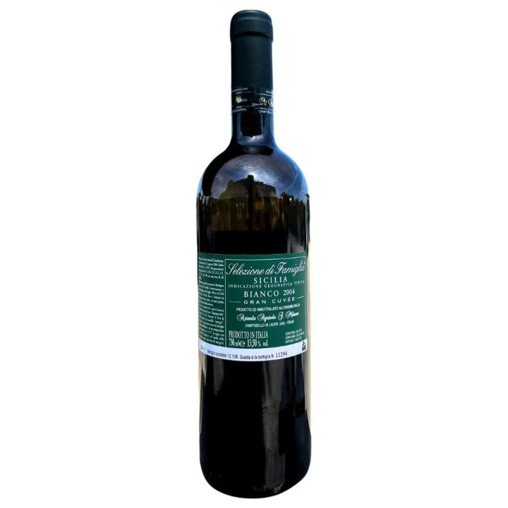Annata 2008 del prestigioso vino bianco Selezione di Famiglia Milazzo