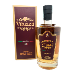 Vituzza with Mint and Orange - Brandy-based liqueur flavored