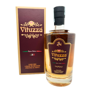 Vituzza Orange and Mint- Distillate of Brandy - 70 cl bottle