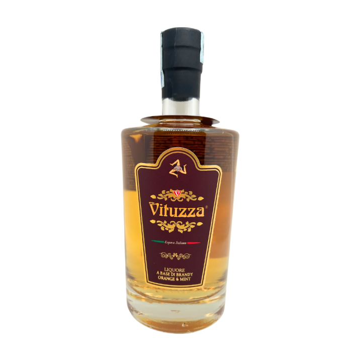 Vituzza Arancia e Menta - Liquore dopo pasto a base di Brandy