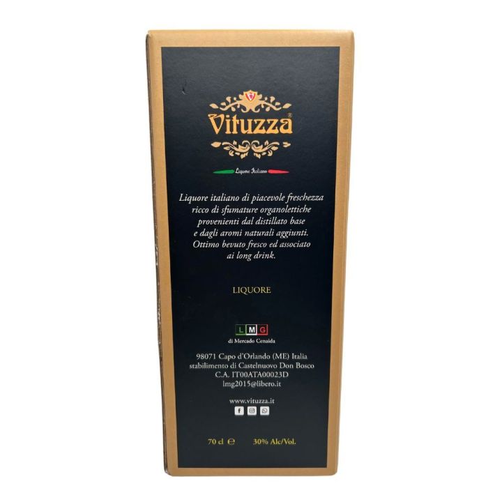 Vituzza Classico Astucciato - Liquore a base di Brandy aromatizzato al verdello e menta