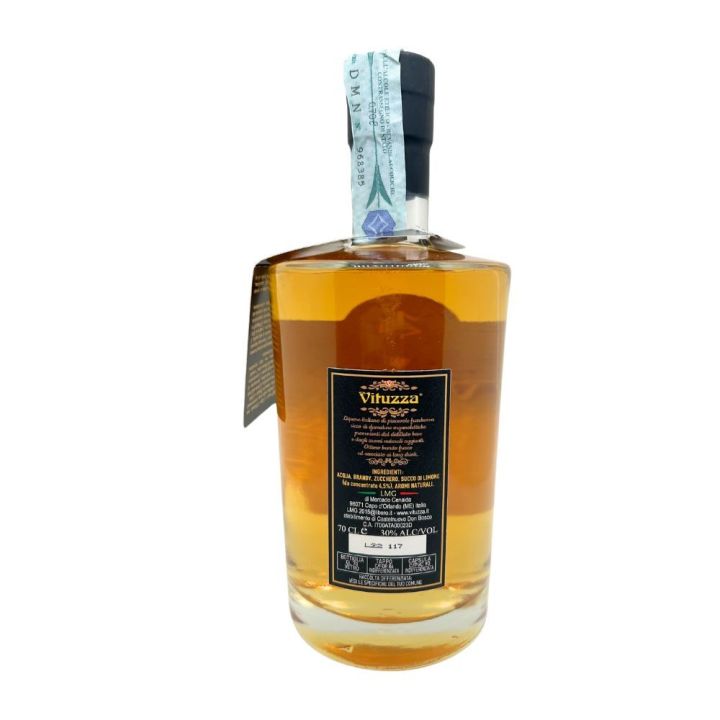 Vituzza Classico Limone e Menta - Liquore dopo pasto a base di Brandy