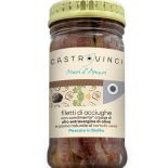 Anchovy fillets in organic extra virgin olive oil with natural black truffle flavor