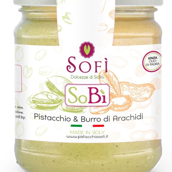 Sweet spreadable cream with Pistachio and Peanut Butter