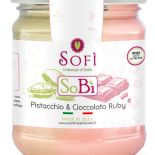 Sweet Pistachio spreadable cream with Ruby Chocolate