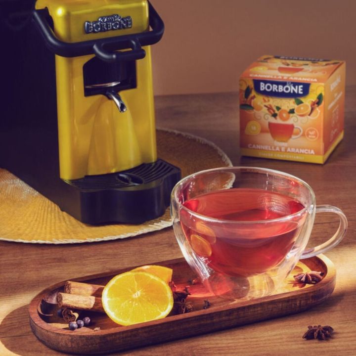 Detox herbal tea with fennel, mint and liquorice in pods - Borbone Compostable Pods