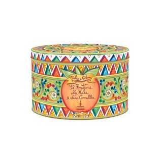 Panettone Fiasconaro with candied apple and cinnamon signed D&G, 500 grams