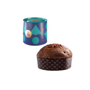 Panettone tradizionale fiasconaro con scatola blu da 100 grammi
