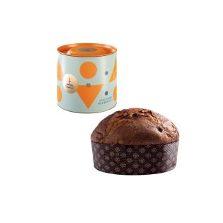 Panettone tradizionale fiasconaro con scatola celeste da 100 grammi