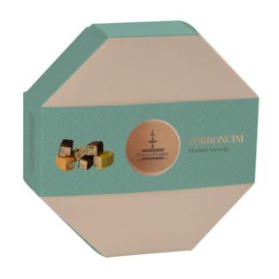Nougats in an octagonal box of 400 grams by Fiasconaro