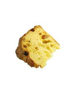 fetta di panettone tradizionale con canditi d'arancia di Bonfissuto