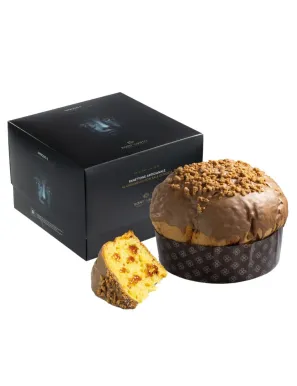 Artisan Panettone with Salted Caramel and Mozia Salt - Pasticceria Bonfissuto