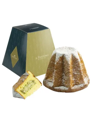 Artisan Sicilian Pandoro with Pistachio Cream - Pasticceria Bonfissuto