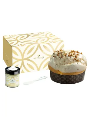 Artisan Sicilian Nougat Panettone 1 kg - Pasticceria Bonfissuto