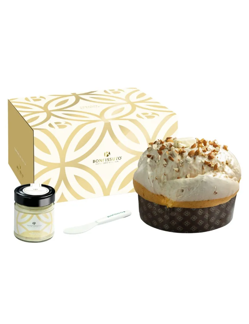 panettone siciliano al torrone di bonfissuto
