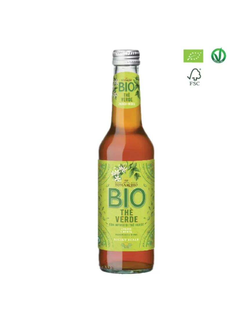 Green Tea with Orange Blossom and Mint - Organic Drink by Tomarchio