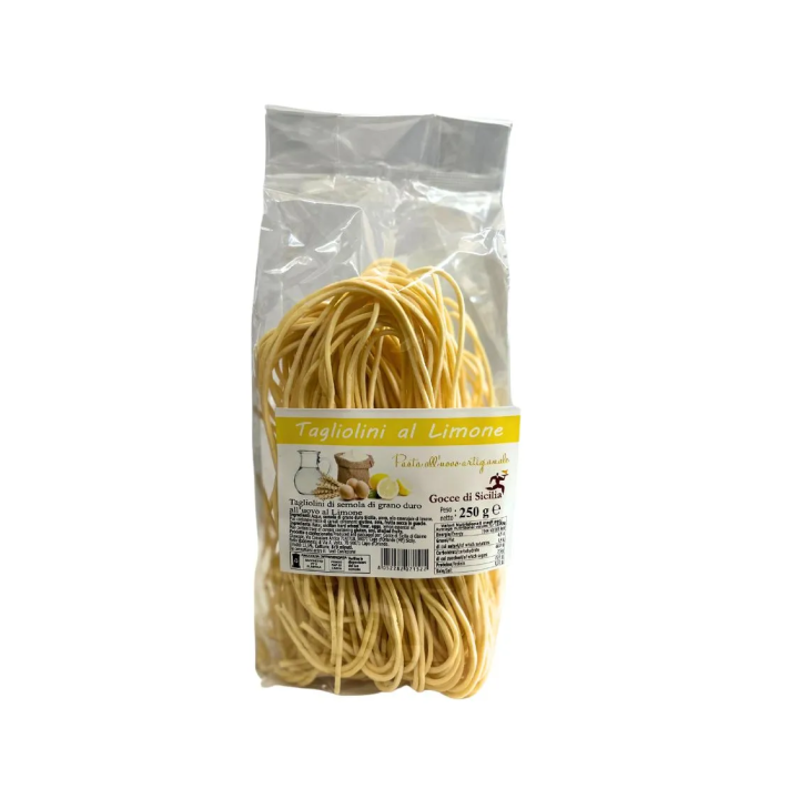 Sicilian Tagliolini al Limone handmade in 250 gram bag