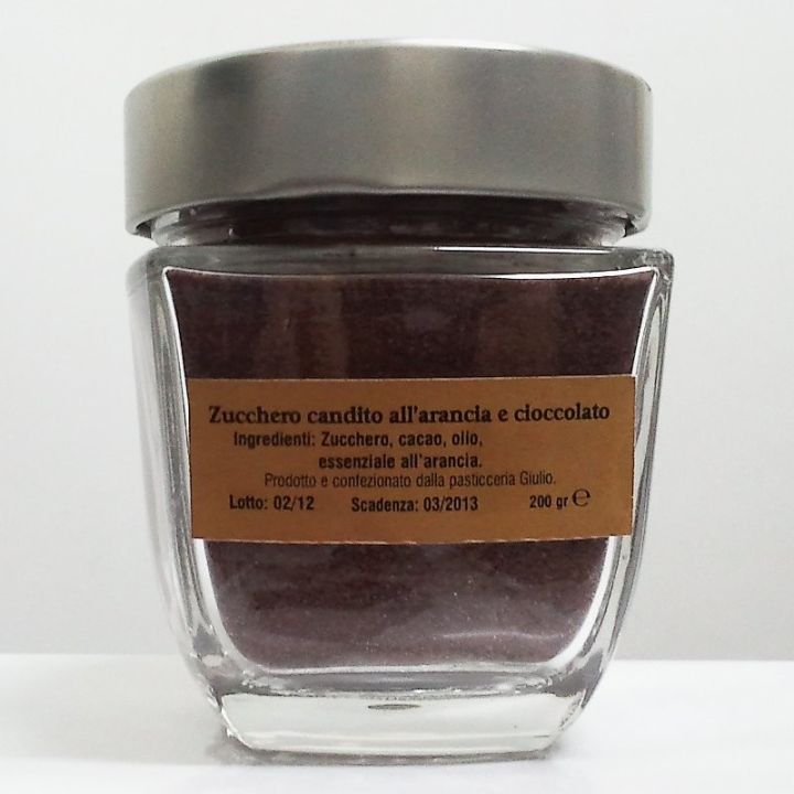 Zucchero candito arancia e cioccolato