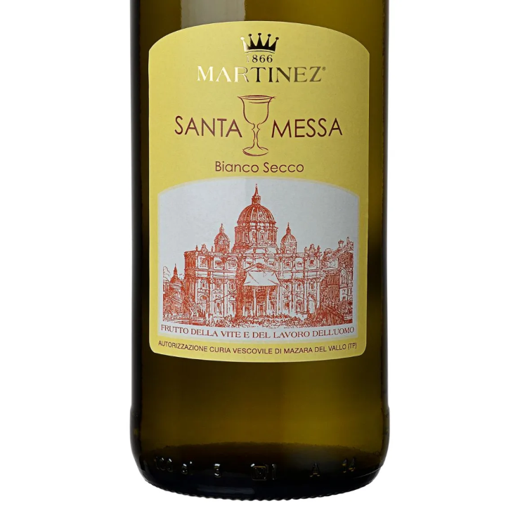 Vino Liturgico Santa Messa Bianco Secco - Martinez