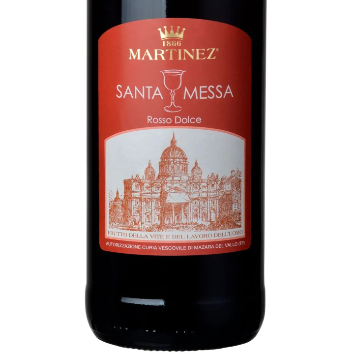 Vino Liturgico Santa Messa Rosso Dolce - Martinez