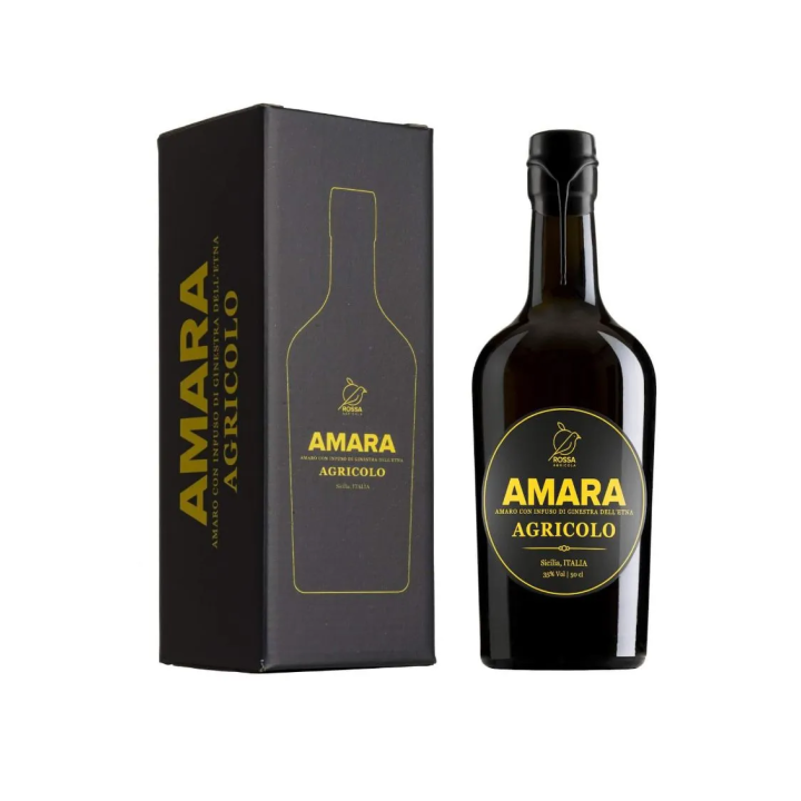 Sicilian liqueur produced in Sicily - Amaro Amara Agricolo