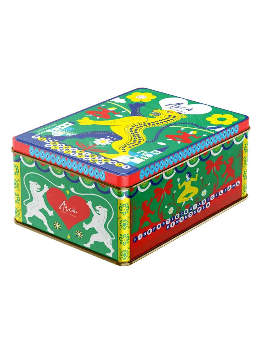Online sale of biscuits in tins from the Arcà Tumminello - Gattopardo