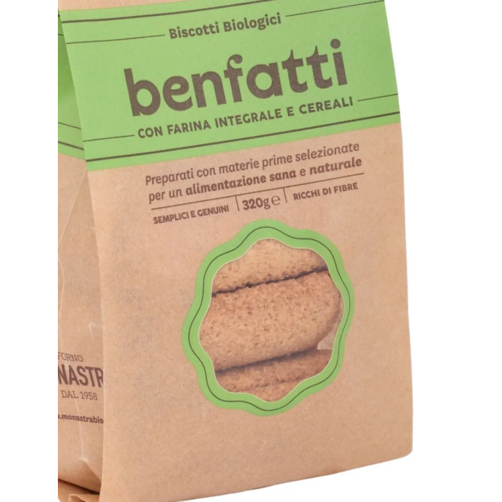 Biscotti Biologici con farina Integrale e Cereali - Benfatti BIO
