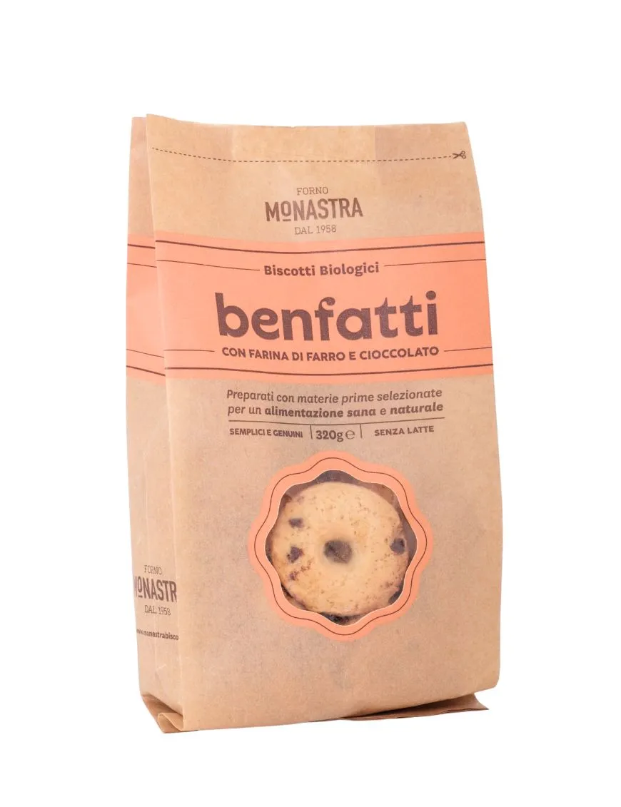 Biscuits "Benfatti" - biscuits with chocolate and spelled flour