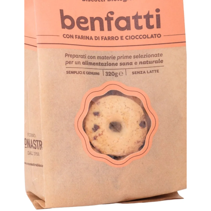 Biscuits "Benfatti" - biscuits with chocolate and spelled flour
