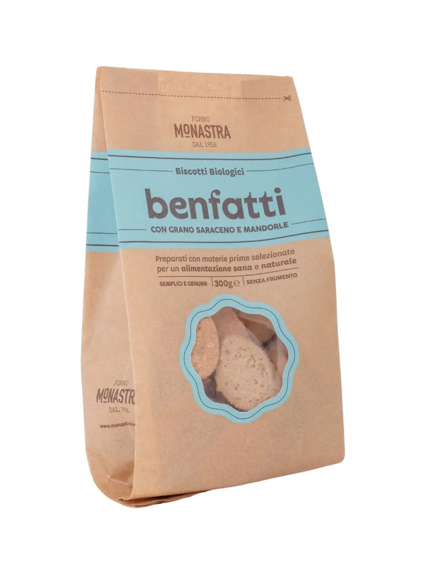 Biscotti Biologici con Grano Saraceno e Mandorle