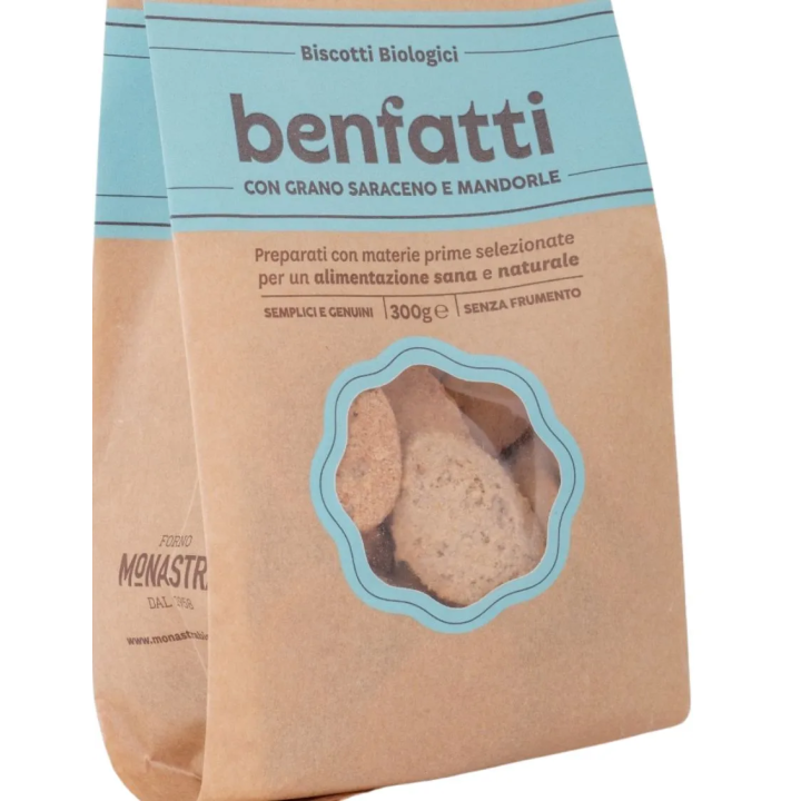 Biscuits "Benfatti" - biscuits with almonds and buckwheat flour