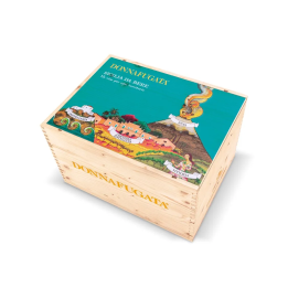 Sicilia da bere Donnafugata decorated wooden box
