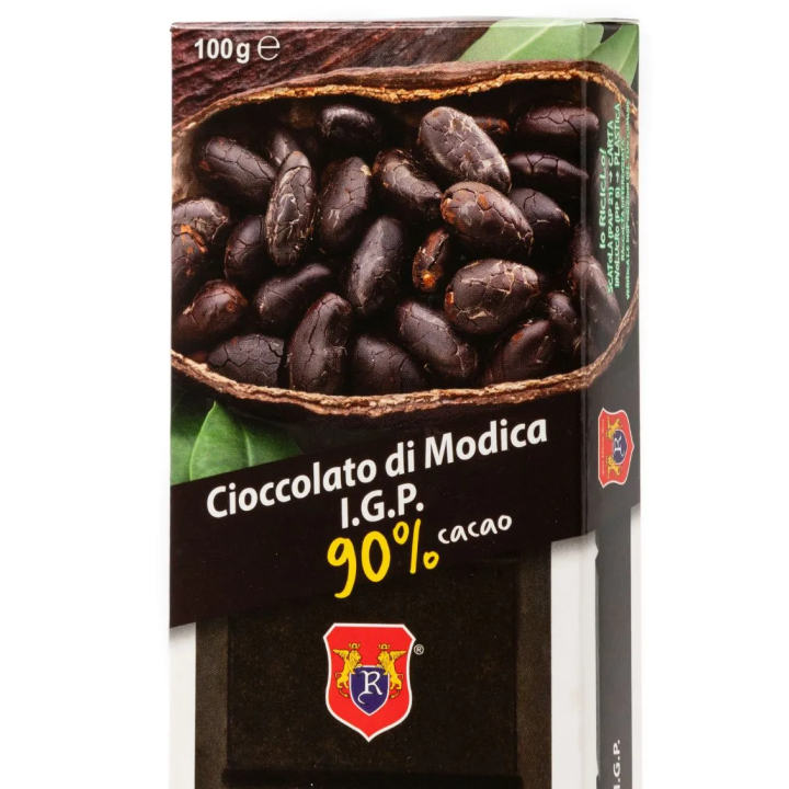 Modica IGP Chocolate 90% - 100 gram bar.