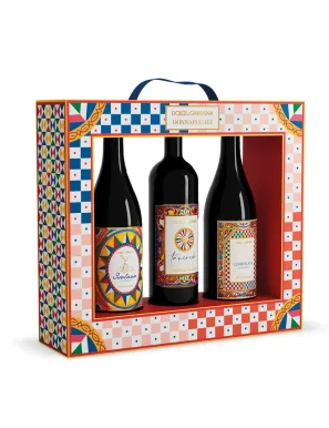 Elegant Dolce & Gabbana Frame with 3 Donnafugata wines
