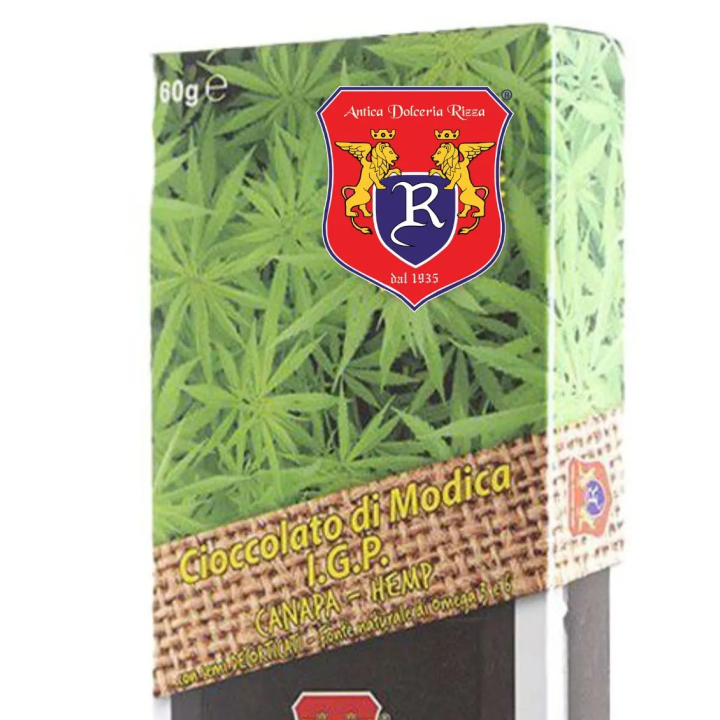 Modica I.G.P. Chocolate with Hemp and Whole Seeds on Gocce di Sicilia