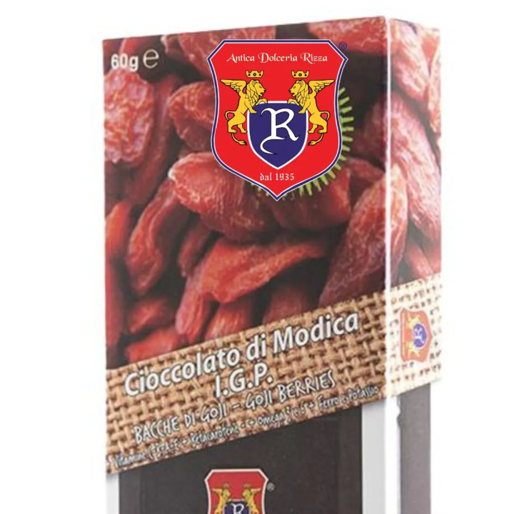 IGP Modica Chocolate with Goji Berries for sale on Gocce di Sicilia
