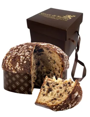 Soft and artisanal Chocolate Panettone by Gocce di Sicilia